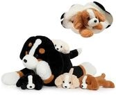 LuxusKollektion Kuscheltier Kuscheltier XXL Hund Pl&uuml;schtier 4 Babys Bauch...
