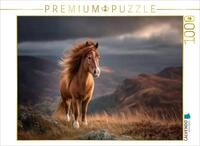 CALVENDO Puzzle CALVENDO Puzzle Shetlandpony - Im Atem der Berge, 1000 Teile