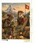 CALVENDO Puzzle CALVENDO Puzzle Ratte und Wiesel beim Campen in der Schweiz,...