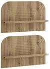 vidaXL Wandregal 60 x 135 x 375 cm Wandregal 2 stk Artisan-Eiche 60x135x375 cm