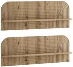 vidaXL Wandregal 102 x 135 x 375 cm Wandregal 2 stk Artisan-Eiche 102x13,5x37,5...