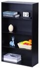 relaxdays B&uuml;cherregal mit verstellbaren B&ouml;den, 1-tlg., schwarz, 4 Ebenen