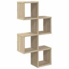 vidaXL Wandregal 39 x 15 x 76 cm Wandregal Wandhalterung Sonoma-Eiche 39x15x76...