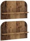 vidaXL Wandregal 60 x 135 x 375 cm Wandregal 2 stk Altholz 60x13,5x37,5 cm