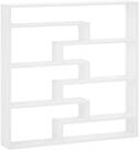 vidaXL Wandregal 103 x 17 x 102 cm Wandregal Wei&szlig; 103x17x102 cm Holzwerkstoff
