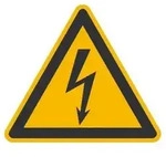 wolk Warnschild SafetyMarking Warnschild Fol 500 St. elektr.Spannung SL100mm...