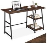 tectake Schreibtisch B&uuml;rotisch mit h&ouml;henverstellbaren Kunststofff&uuml;&szlig;en, 120...