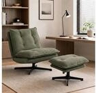HOMCOM Relaxsessel Loungesessel mit Cord-Optik, 74 cm Breiter Sitzfl&auml;che