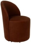 Zuiver Loungesessel Loungesessel Plush Braun mit Samtbezug von Zuiver f&uuml;r...