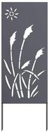 vidaXL Wandbild Garten Sichtschutz-Leinwand Anthrazit 50 x 140 cm, (1 St)