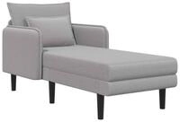 vidaXL Sofa 84 x 173 x 86 cm Gro&szlig;e Chaiselongue Hellgrau Boucl&eacute; Relaxsofa...