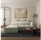 Selsey Ecksofa NOVALS, mit Verstellbare Kopfst&uuml;tzen und Chenille bezug