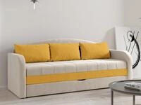 MIRJAN24 Schlafsofa Tenus, mit Bettkasten und Schlaffunktion, R&uuml;ckenlehne in Form
