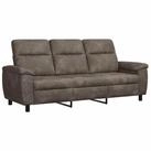 vidaXL Sofa 214 x 90 x 95 cm Sofa Dunkelgrau 214x90x95 cm Kunstwildleder, 1...