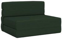 vidaXL Sofa 70 x 72 x 60 cm Klappsofa Bett Dunkelgr&uuml;n 70x72x60 cm Stoff, 1...