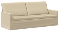 vidaXL Sofa 190 x 81 x 82 cm 3-Sitzer Sofa Creme 190x81x82 cm Stoff, 1 Teile