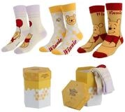 Disney Winnie Puuh Socken Socken 3er Pack f&uuml;r Erwachsene Gr&ouml;&szlig;e 36&ndash;43 f&uuml;r Alltag