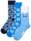 Happy Socks Kurzsocken Unisex Socken 3er Pack Baumwolle (Packung, 3er Pack)