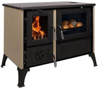 365 Kaminofen 365&reg; K&uuml;chenherd Cook Smart beige emailliert 8 kW Gusseisen A+,...