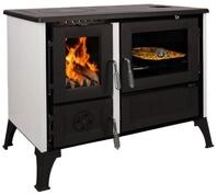 365 Kaminofen 365&reg; K&uuml;chenherd Cook Smart wei&szlig; emailliert 8 kW Gusseisen A+,...