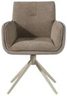 Massivmoebel24 Polsterstuhl POLSTERST&Uuml;HLE 100% Polyester beige / braun (100%