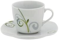 van Well Tasse 2tlg. Set Espressotasse 11cl mit Espressountertasse 12,3cm...