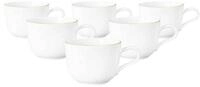 Seltmann Weiden Cappuccinotasse Liberty Goldrand Milchkaffeetassen 380 ml 6er...