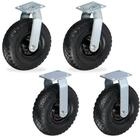 relaxdays Schwerlastrolle Bockrolle und Lenkrolle Set 3.00-4, (4-St),...