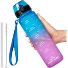 LuxusKollektion Trinkflasche Trinkflasche Auslaufsicher BPAfrei 1l Sport...