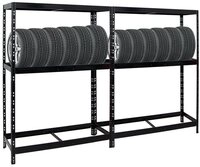 PROREGAL&reg; Schwerlastregal MegaDeal Reifenregal R&auml;derregal TIGER, 2-tlg., F&uuml;r