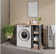 Vicco Waschmaschinenumbauschrank Viktor, Anthrazit/Goldkraft Eiche, 93.6 x 88.2...