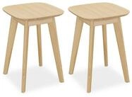 relaxdays Sitzhocker Esszimmerhocker aus Bambus 2er Set (2 St)