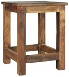 Ib Laursen Hocker Hocker Holzhocker Beistelltisch Schemel UNIKA Holz Braun Ib...