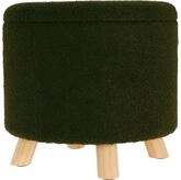 Home & styling collection Polsterhocker Gepolsterter runder Hocker mit Stauraum