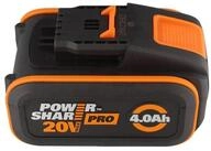 Worx Worx Power Share Plus original WORX Akku WA3553 20V 4,0Ah Li-Ion Akku 4000...
