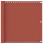 vidaXL Markise vidaXL Balkon-Sichtschutz Terracotta-Rot 90x400 cm HDPE