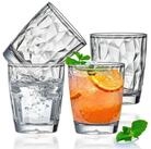 LuxusKollektion Becher 300ml Acrylbecher 4er-Set transparent stapelbar,...