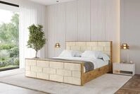 ALTDECOR Polsterbett ENZO8-Z (Polsterbett mit Bettkasten und Lattenrost,...