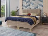 Sofnet Boxbett Gold (mit zwei Bettk&auml;sten, Bonell-Matratze und Topper),...