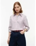 Tommy Hilfiger Hemdbluse OXFORD RELAXED FIT SHIRT mit Hemdblusenkragen und...