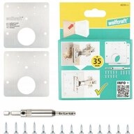 Wolfcraft Reparatur-Set WOLFCRAFT REPARATURSET F&Uuml;R KASTENSCHARNIERE, T&Uuml;RSEITE