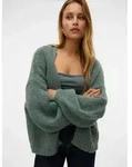 Vero Moda Strickjacke VMMAYBE LS OPEN CARDIGAN GA REP Kunstfaser, oversize...