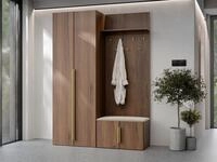 MIRJAN24 Garderoben-Set Kerkin I, (2er-Set, Kleiderschrank, Schuhschrank mit