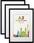 LuxusKollektion Bilderrahmen-Set Bilderrahmen A3 Acrylglas Passepartout...