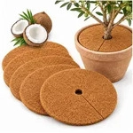 relaxdays Kokosmatte Pflanzen Winterschutz 5er Set, (5-St), 50 cm braun &Oslash; 50...