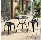 COSTWAY Balkonset, (3-tlg), Bistroset mit 2 St&uuml;hle, Gartenm&ouml;bel Set
