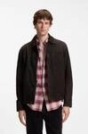 Lederjacke BOSS ORANGE "Jomod", Herren, Gr. 50, schwarz braun207, Obermaterial: 100%