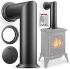 KESSER Ofenrohr Deko-Attrappe f&uuml;r Elektrokamine, inkl. Wandhalterung &...