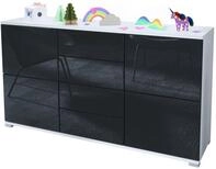 Vladon Sideboard Rova V1 (Kommode mit 4 T&uuml;ren, 4 Schubladen, Made in Germany),...