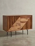 KADIMA DESIGN Kommode Sideboard 100x71x40 cm Massivholz / Metall Anrichte...